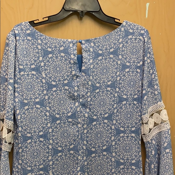 Blue print dress - Picture 3 of 3